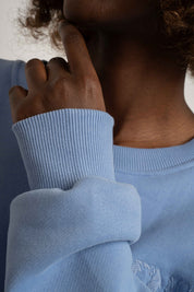 BLUZA TYPU CREWNECK BŁĘKITNA - OZARK