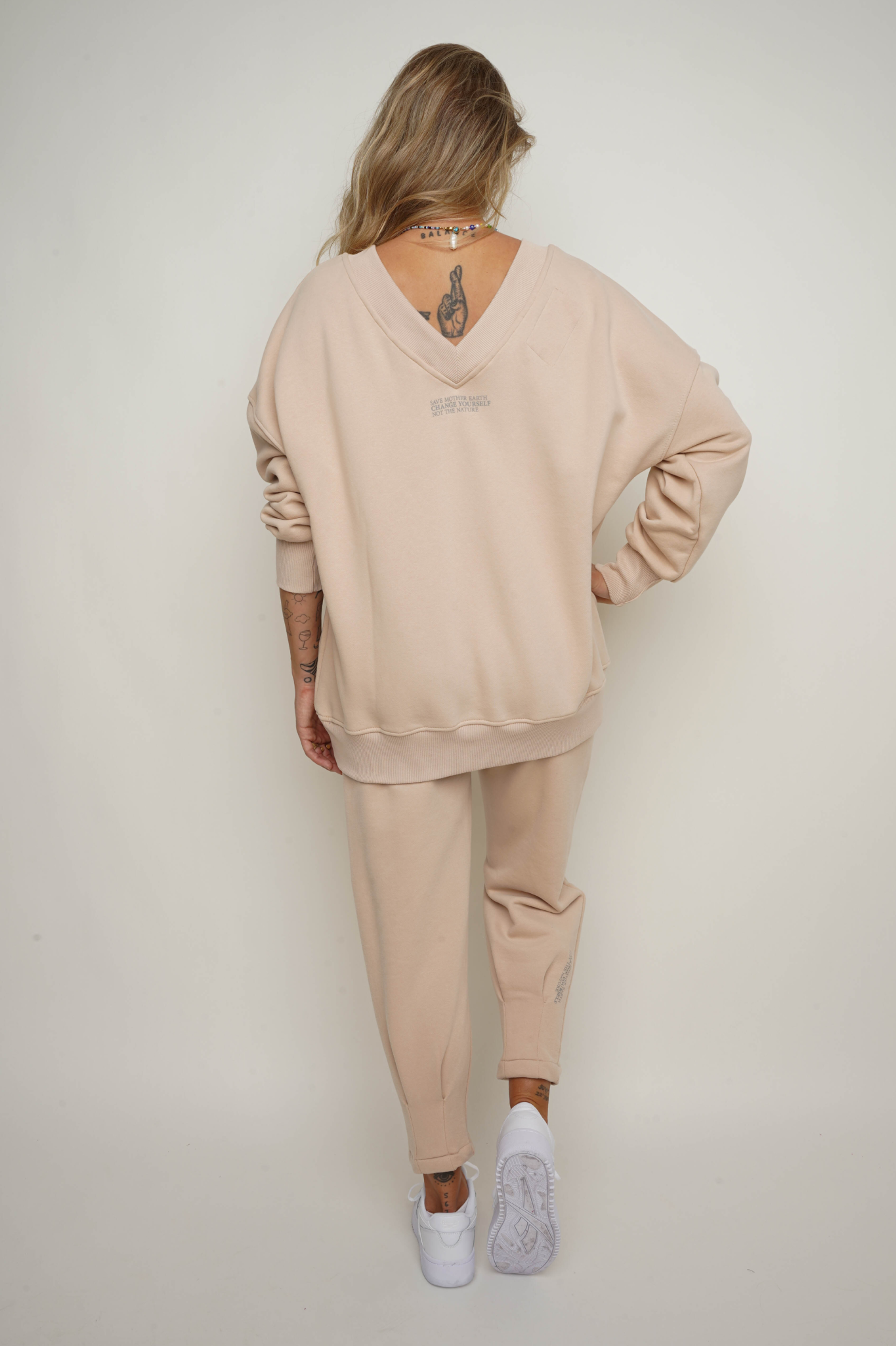 CLASSIC BEIGE TRACKSUIT SET - MABEL