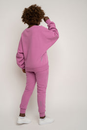 BLUZA TYPU CREWNECK CUKIERKOWY RÓŻ - OZARK