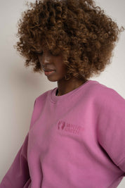 BLUZA TYPU CREWNECK CUKIERKOWY RÓŻ - OZARK