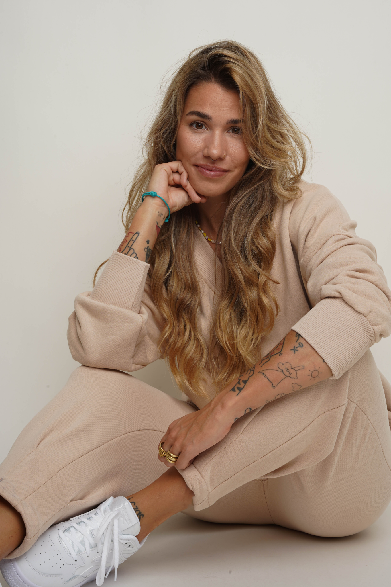 CLASSIC BEIGE TRACKSUIT SET - MABEL