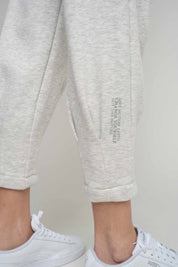 LIGHT GREY MELANGE TAPERED TRACKSUITS - ANACAPA