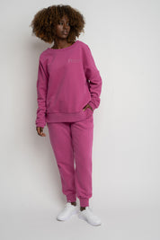 BLUZA OVERSIZE Z SZEROKIM DEKOLTEM 2nd DROP RÓŻOWA - MULL