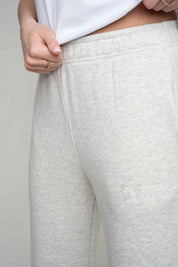 LIGHT GREY MELANGE TAPERED TRACKSUITS - ANACAPA