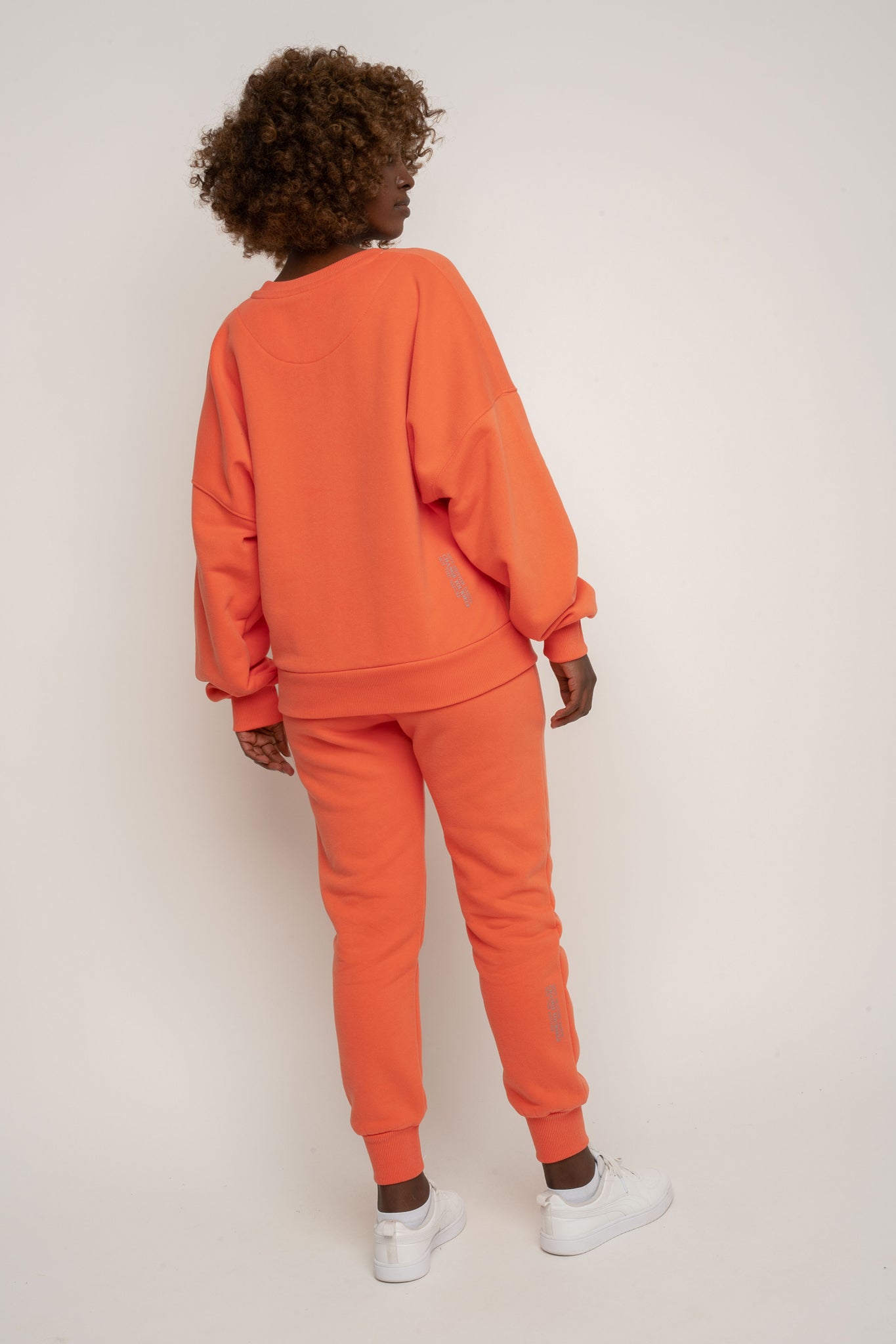 BLUZA TYPU CREWNECK POMARAŃCZOWA - OZARK