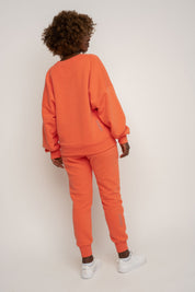 BLUZA TYPU CREWNECK POMARAŃCZOWA - OZARK