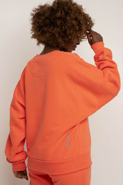 BLUZA TYPU CREWNECK POMARAŃCZOWA - OZARK