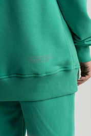 GREEN ZIPPER WITH HOOD - ARINA