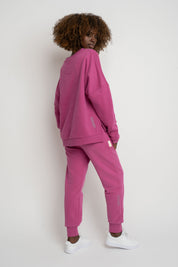 BLUZA O KROJU REGULAR FIT Z DŁUŻSZYM TYŁEM 2nd DROP RÓŻOWA - COOK