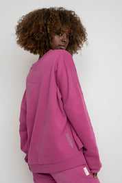 BLUZA O KROJU REGULAR FIT Z DŁUŻSZYM TYŁEM 2nd DROP RÓŻOWA - COOK