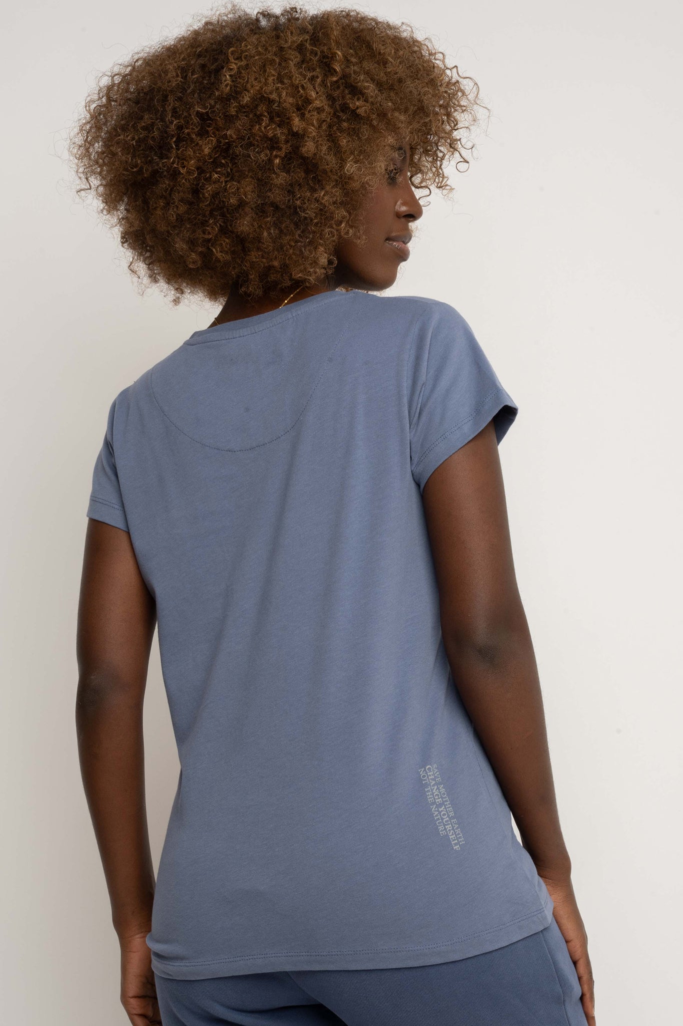 T-SHIRT DAMSKI GRANATOWY - SALINA