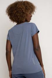 T-SHIRT DAMSKI GRANATOWY - SALINA