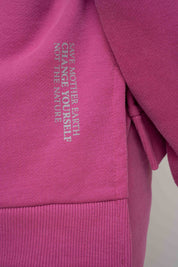 BLUZA O KROJU REGULAR FIT Z DŁUŻSZYM TYŁEM 2nd DROP RÓŻOWA - COOK