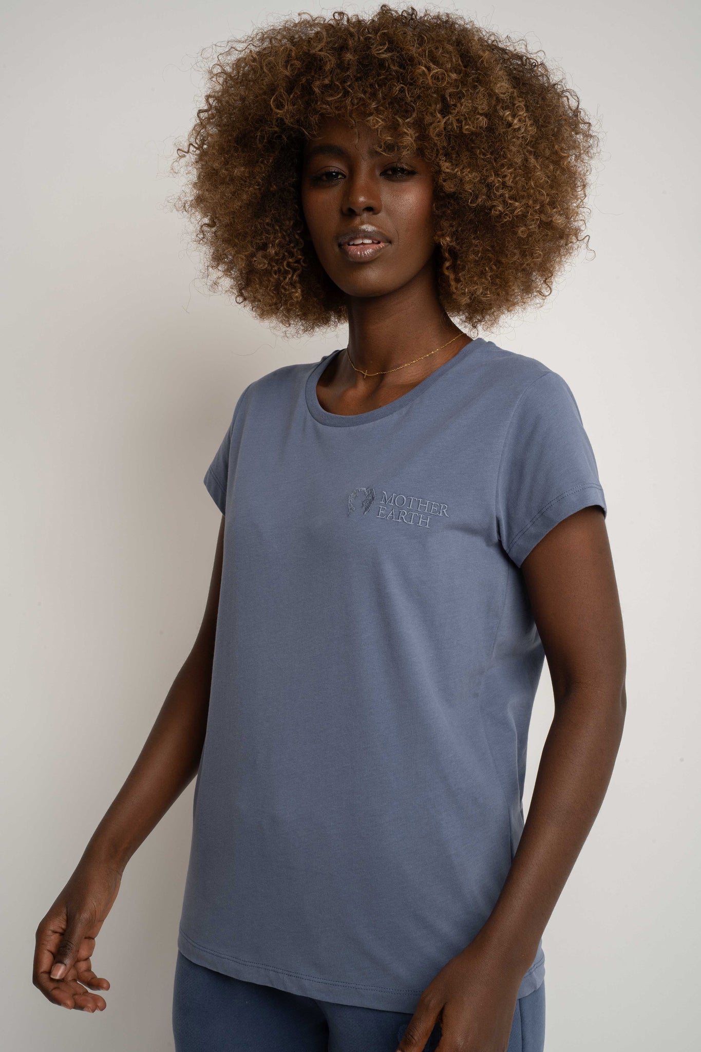 T-SHIRT DAMSKI GRANATOWY - SALINA