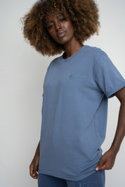 T-SHIRT DAMSKI GRANATOWY- MORAINE
