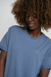 T-SHIRT DAMSKI GRANATOWY- MORAINE