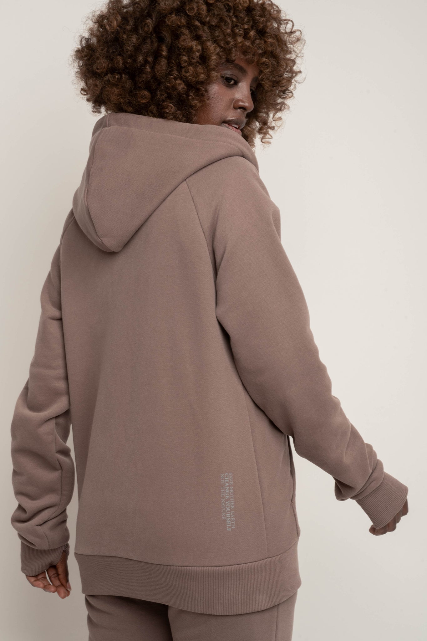 ROZPINANA BLUZA Z KAPTUREM CAPPUCCINO - ZANZIBAR
