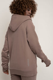 ROZPINANA BLUZA Z KAPTUREM CAPPUCCINO - ZANZIBAR