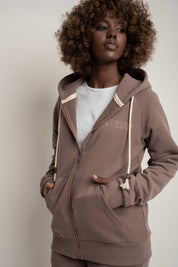 ROZPINANA BLUZA Z KAPTUREM CAPPUCCINO - ZANZIBAR