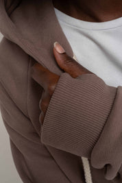 ROZPINANA BLUZA Z KAPTUREM CAPPUCCINO - ZANZIBAR