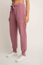 WASHED TURQUOISE JOGGER SWEATPANTS - ODENSE