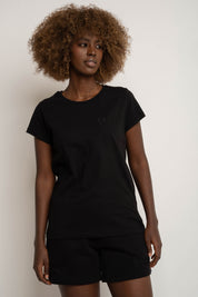 T-SHIRT DAMSKI CZARNY - SALINA