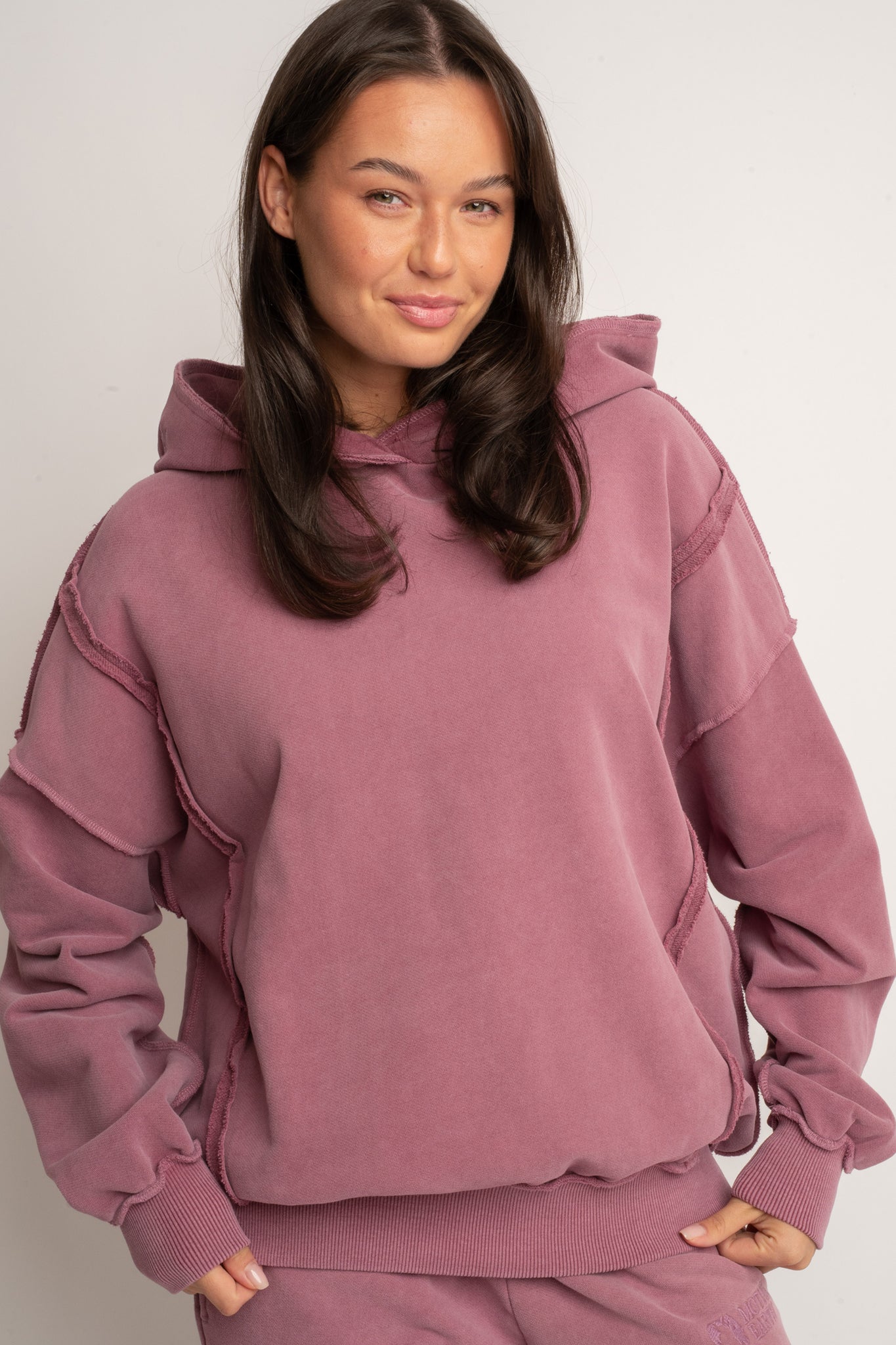 OVERSIZED WASHED EFFECT HOODIE MUSTARD - OSLO