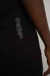 T-SHIRT DAMSKI CZARNY - SALINA