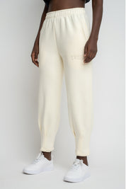 ECRU TAPERED LEGS SWEATPANTS - ANACAPA