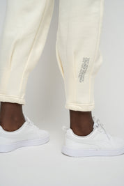 ECRU TAPERED LEGS SWEATPANTS - ANACAPA