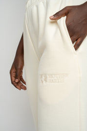 ECRU TAPERED LEGS SWEATPANTS - ANACAPA