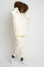 ECRU TAPERED LEGS SWEATPANTS - ANACAPA