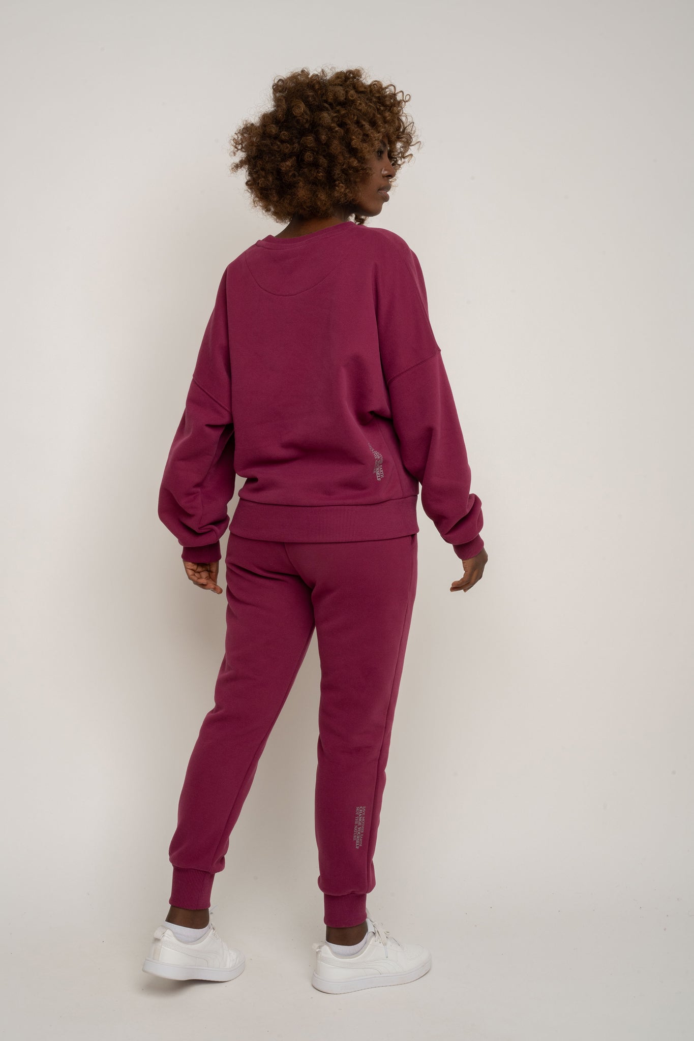 BLUZA TYPU CREWNECK BURGUNDOWA - OZARK