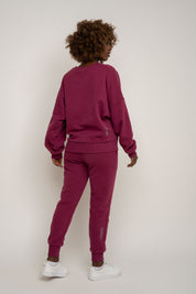 BLUZA TYPU CREWNECK BURGUNDOWA - OZARK