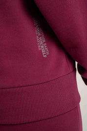 BLUZA TYPU CREWNECK BURGUNDOWA - OZARK