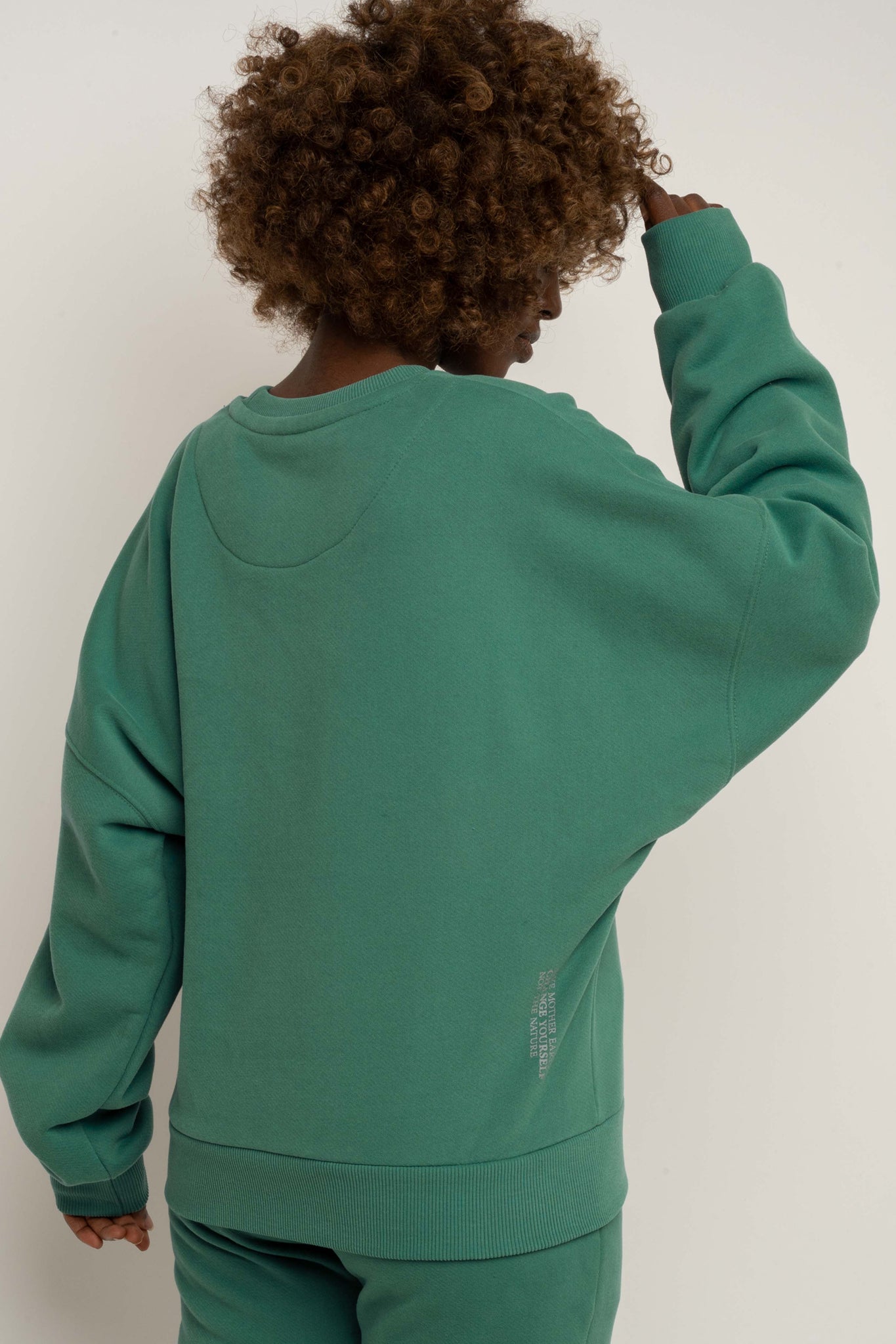 BLUZA TYPU CREWNECK ZIELONA - OZARK
