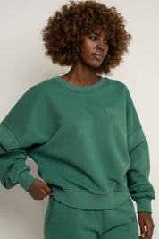 BLUZA TYPU CREWNECK ZIELONA - OZARK