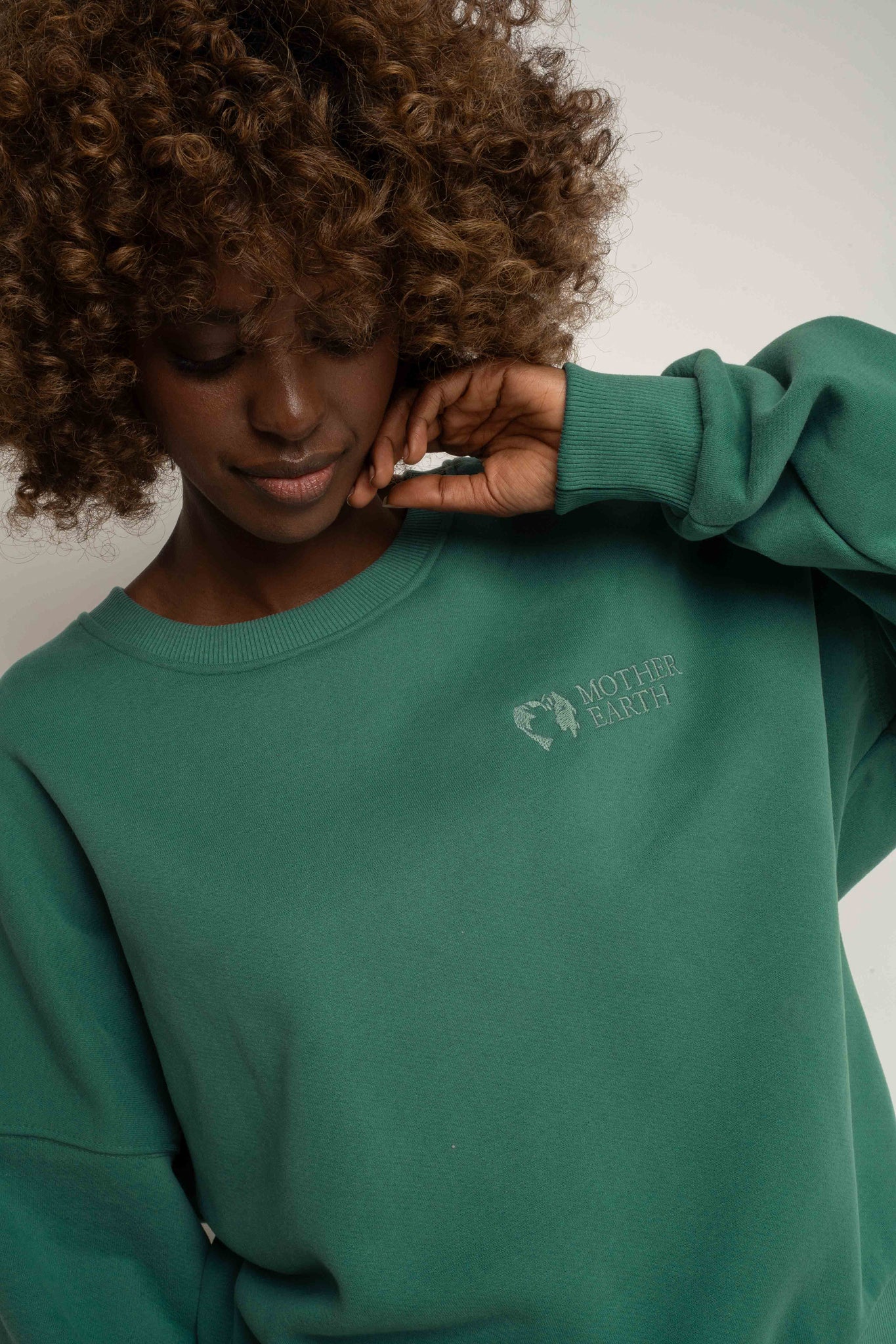 BLUZA TYPU CREWNECK ZIELONA - OZARK