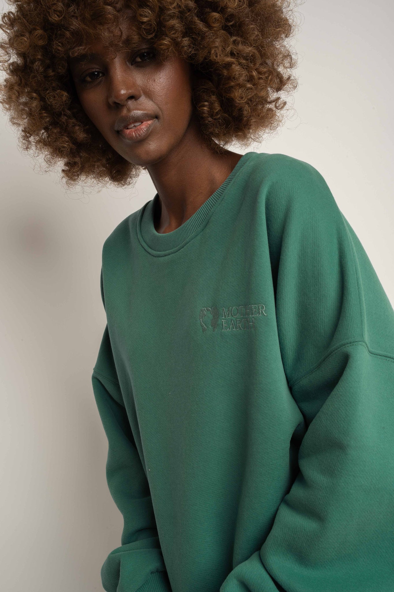 BLUZA TYPU CREWNECK ZIELONA - OZARK