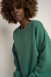 BLUZA TYPU CREWNECK ZIELONA - OZARK