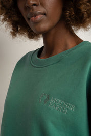 BLUZA TYPU CREWNECK ZIELONA - OZARK