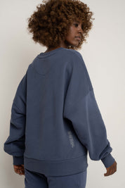 BLUZA TYPU CREWNECK GRANATOWA  - OZARK