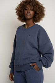 BLUZA TYPU CREWNECK GRANATOWA  - OZARK