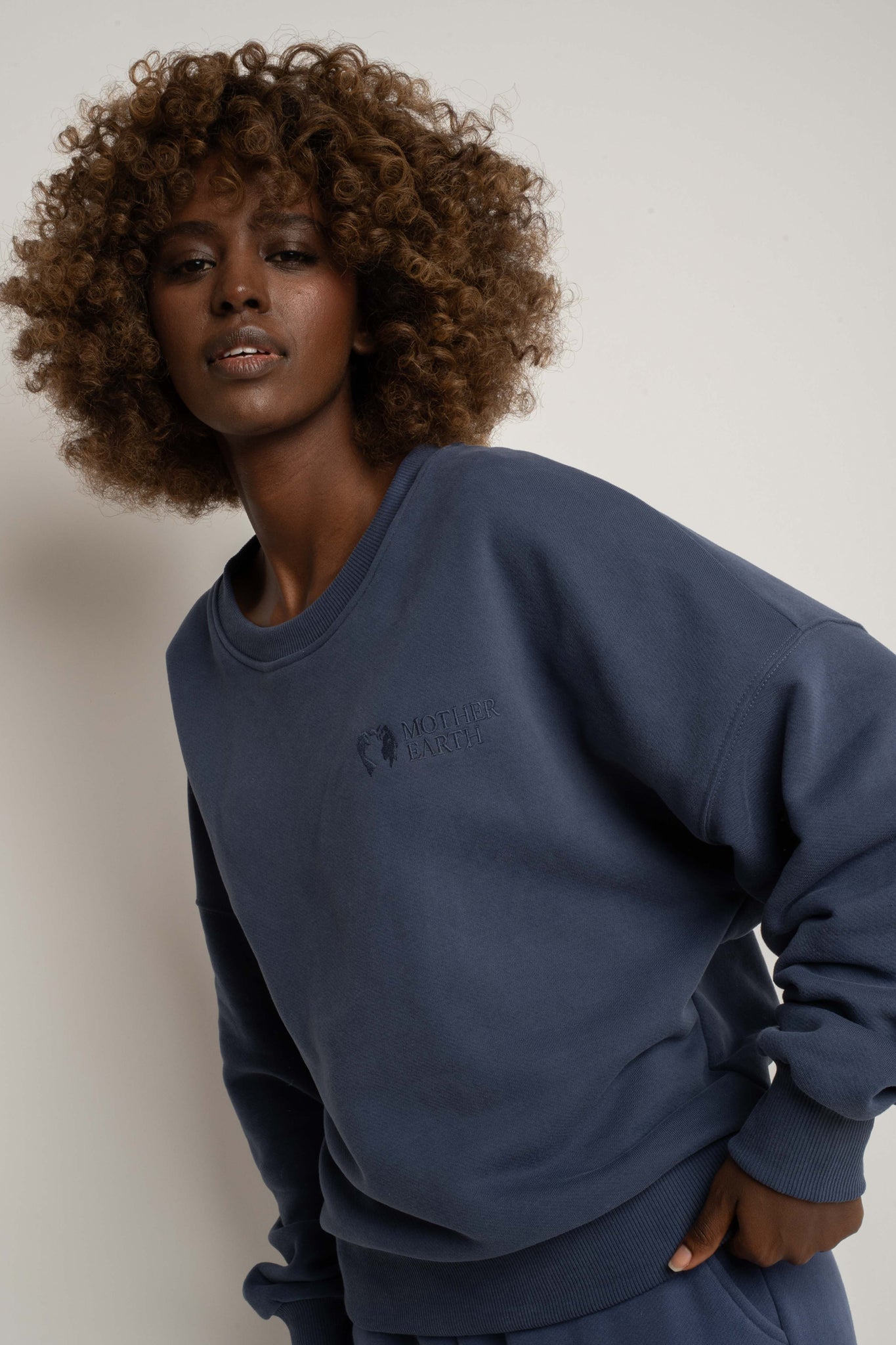 BLUZA TYPU CREWNECK GRANATOWA  - OZARK