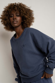 BLUZA TYPU CREWNECK GRANATOWA  - OZARK