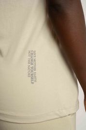 T-SHIRT DAMSKI JASNOBEŻOWY- SALINA