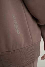 BLUZA Z DEKOLTEM OVERSIZE CAPPUCCINO - BISCOE