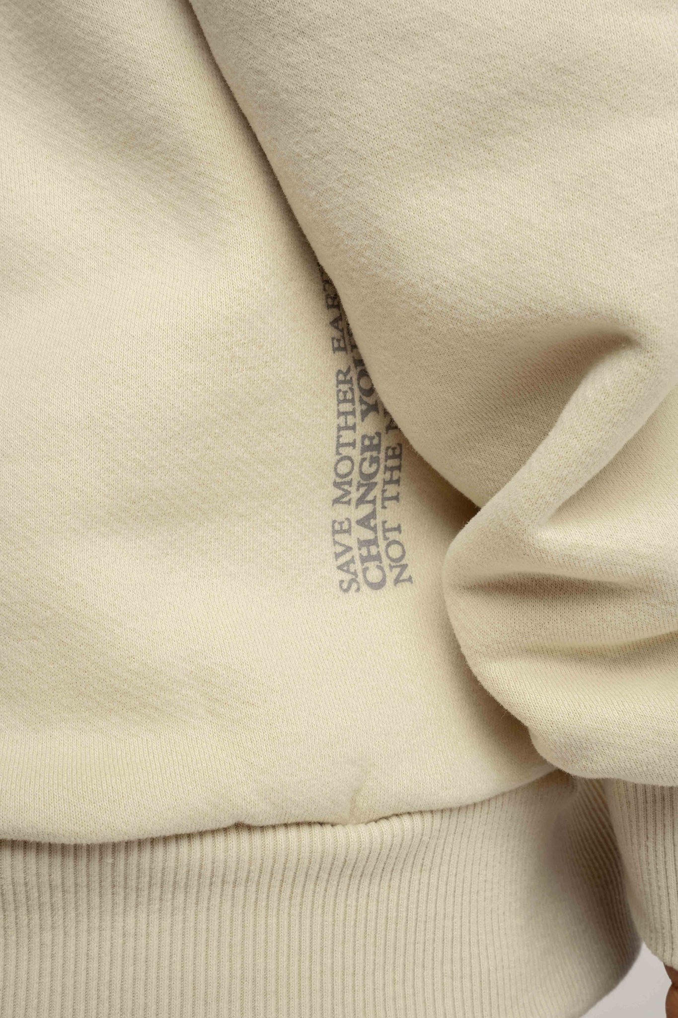 LIGHT BEIGE HOODIE - MOHELI RECYCLED