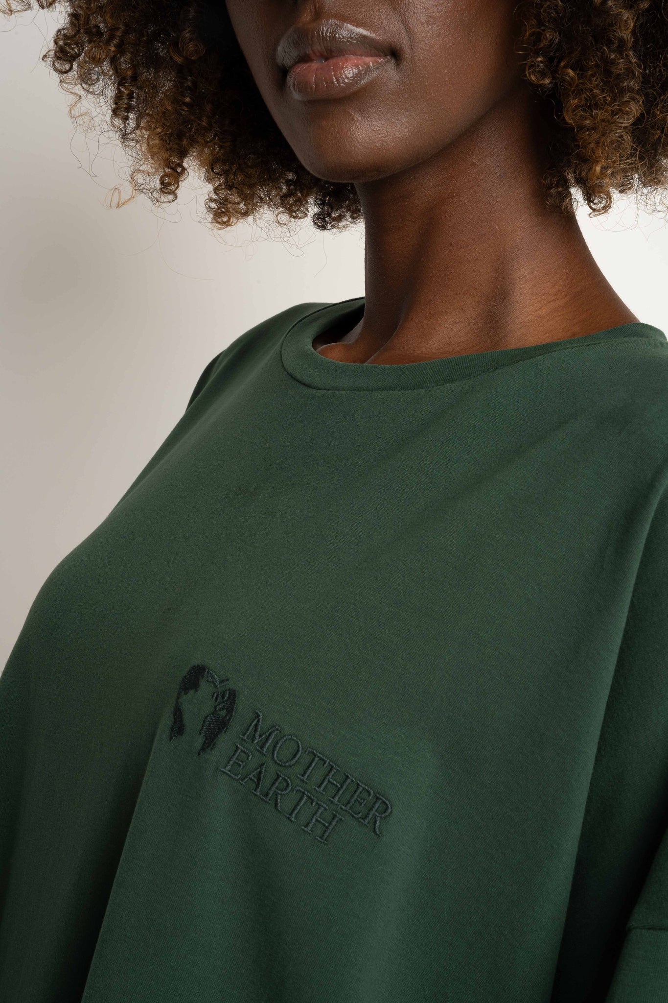 T-SHIRT OVERSIZE CIEMNOZIELONY- GENEVA
