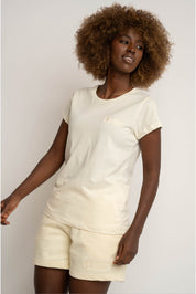 WOMEN'S CREAM T-SHIRT - SALINA